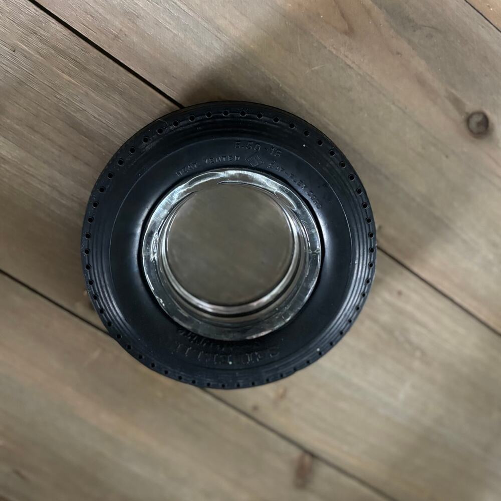 Vintage 50s 60s Seiberling Tire Ashtray